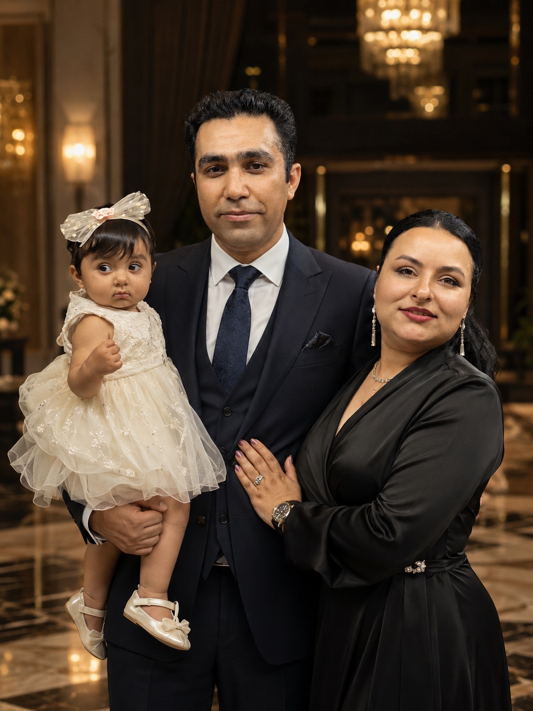 Shahin Ilderemi with his family